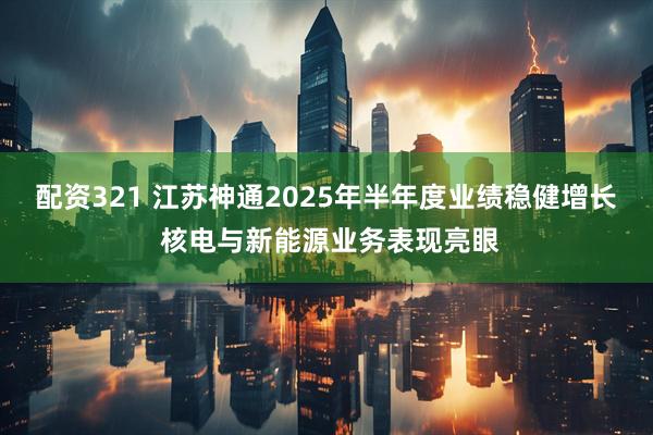 配资321 江苏神通2025年半年度业绩稳健增长 核电与新能源业务表现亮眼